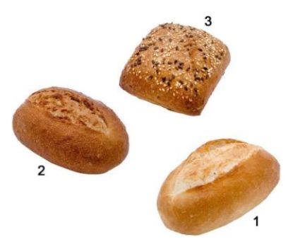 Bild von Brötchen-Trio 80 x 81 g mit der Beschreibung EDNA - Vorbestellung 3 Werktage