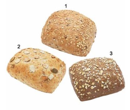 FF Bio Brötchenmischkiste 75x73g Rustikal, 3-fach sortiert