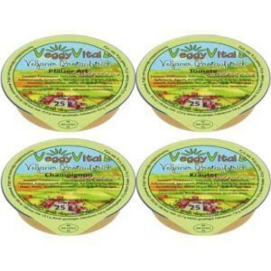 Bild von Veggy Vital Sortiment 50 x 25g Brotaufstrich vegan mit der Beschreibung Albfood - bitte 1 Woche Vorlauf