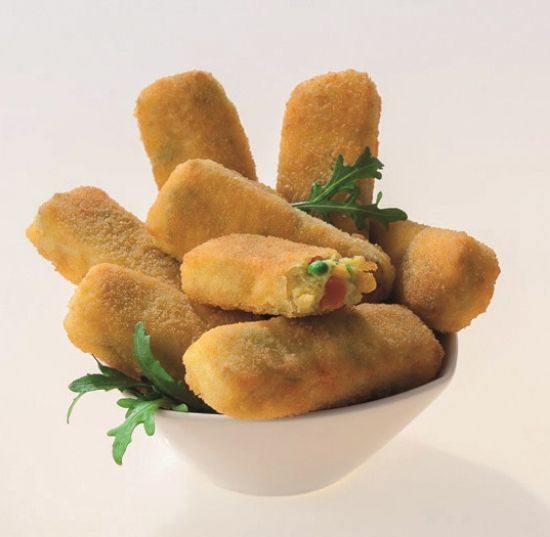 Bild von Gemüse-Stäbchen vegetarisch, vorgebacken, ca. 40g 5x1k mit der Beschreibung AVITA