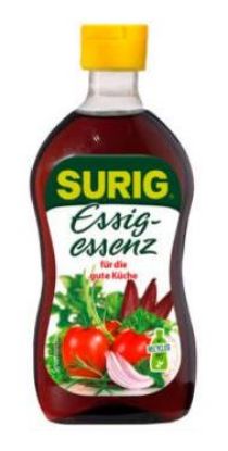 Bild von *Essig Essenz dunkel 400ml 25% mit der Beschreibung Surig