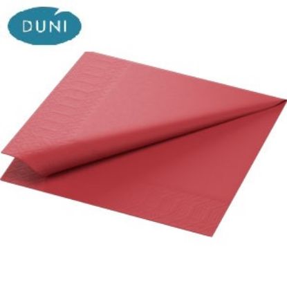 Bild von 33er,3lg.,1/4F.,4x250 St BORDEAUX mit der Beschreibung DUNI Zelltuchservietten