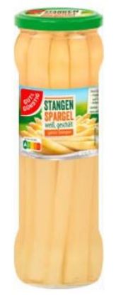 Bild von Spargel Stangen weiß 1/1 Glas mit der Beschreibung 330g ATG 205g  g&g