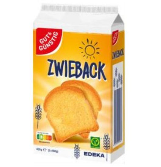 Bild von Zwieback 450g mit der Beschreibung G & G