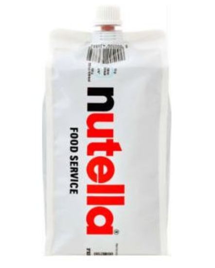 Bild von Nutella 1 kg Portionsbeutel mit der Beschreibung für elektr. Dispenser