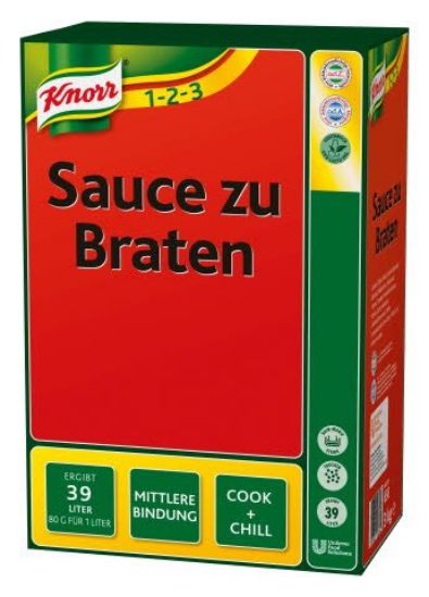 Bild von KNORR 1-2-3 Soße zu Braten 3kg mit der Beschreibung Dunkel