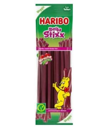 Bild von Bella Stixx Kirsch 15 x 200g mit der Beschreibung HARIBO