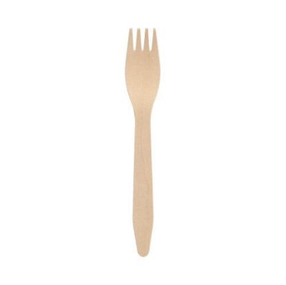 Bild von Holz-Gabeln 1000 St. 16 cm (4 x 250 St.) mit der Beschreibung Papstar - Pure