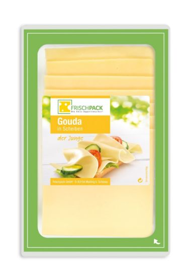 Bild von Gouda-Scheiben 48% 10x150g mit der Beschreibung Frischpack