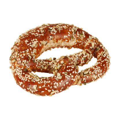 Bild von FF-Bio-Vitalbrezel 40 x 95g, fertig gebacken mit der Beschreibung EDNA - Vorbestellung 3 Werktage