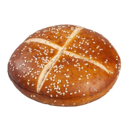 Bild von FF-Laugenburger mit Sesam, geschnitten  40 x 115g mit der Beschreibung EDNA - Vorbestellung 3 Werktage