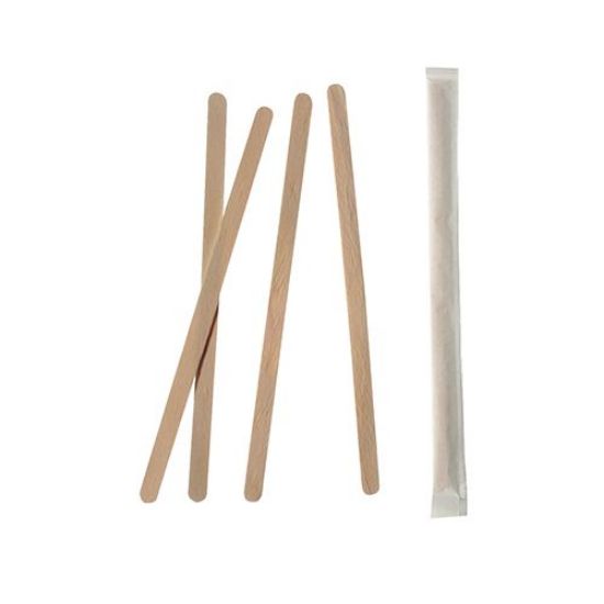 Bild von Holz-Rührstäbchen 1000 St. mit der Beschreibung PURE 14 cm
