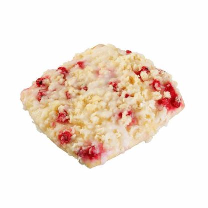 Bild von Butter Streuselstück mit Johannisbeeren 36 x 140g, fertig gebacken mit der Beschreibung EDNA - Vorbestellung 3 Werktage