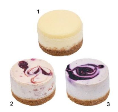 Mini Cheesecake MiKa, 3-fach sortiert, 36 x 85g