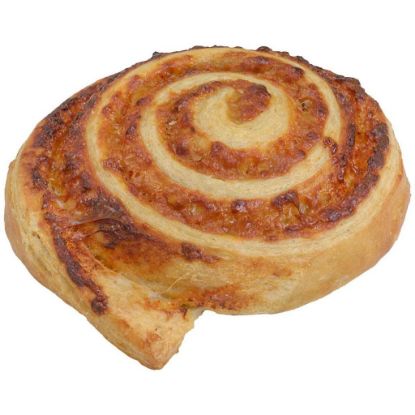 Bild von Pizzaschnecke 35 x 140g m. Tomaten-Käsefüllung, vorgegart mit der Beschreibung EDNA - Vorbestellung 3 Werktage