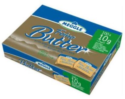 Bild von Portions-Butter 100 x 10g mit der Beschreibung MEGGLE