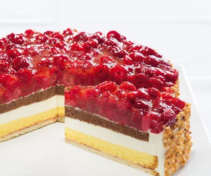 Bild von PFALZGRAF Himbeer-Käse-Sahnetorte 2500g mit der Beschreibung ungeschnitten ODZ