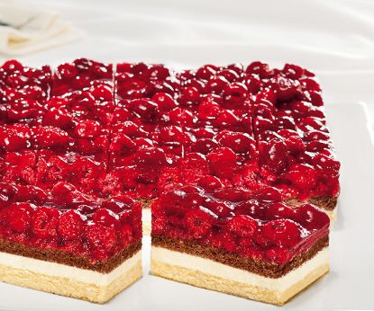 Bild von PFALZGRAF Himbeer-Sahneschnitte 2.500g mit der Beschreibung 20 geschnitten ODZ