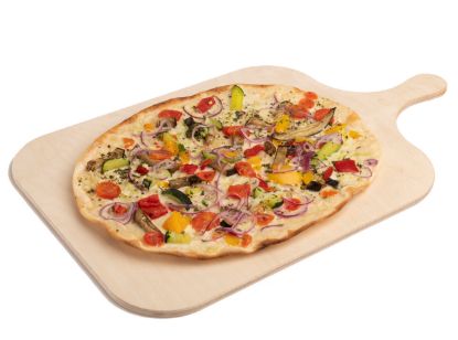 Bild von Gourmet Flammkuchen 7 Veggi oval 10 x 380g, ca. 35x28cm mit der Beschreibung Perplex