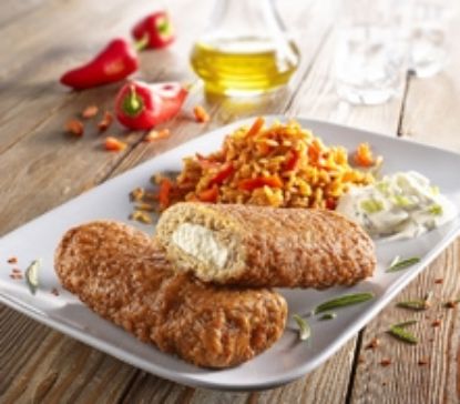 Bild von Hirtenrolle griechische Art, gebraten, 30 x 120g gefüllt mit Frischkäsezubereitung mit der Beschreibung FVZ