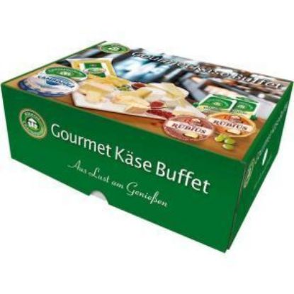 Bild von Gourmet Käsebuffet ca. 1,91 kg mit der Beschreibung Rougette, Cambozola, 2 x Hoch-Genuss, Camembert-Ecken, Rubius u. Illertaler