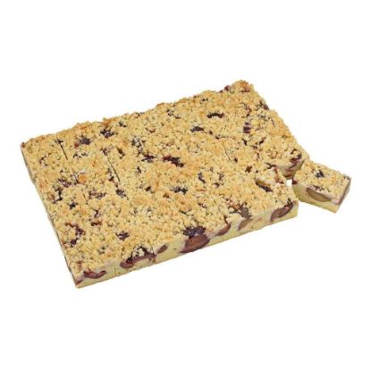 Bild von Pflaumen-Streuselkuchen 2.100g, 3 Platten jeweils vorgeschnitten in 28 Stücke mit der Beschreibung EDNA - Vorbestellung 3 Werktage