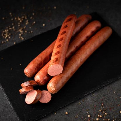 Bild von Rinder-Bratwurst 10 x 120g (Eiweißdarm) mit der Beschreibung Hünten