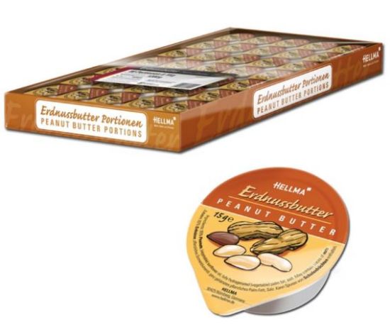 Bild von HELLMA Erdnussbutter 80x15g