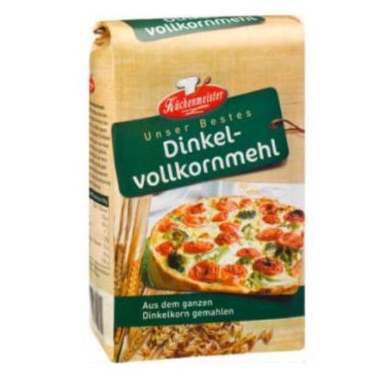 Bild von Dinkel-VOLLKORN-Mehl 10 x 1 kg mit der Beschreibung Frießinger Mühle - Küchenmeister
