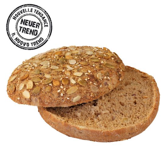 Bild von FF- Pumpkin Burger, geschnitten 20 x 100g mit der Beschreibung EDNA - Vorbestellung 3 Werktage