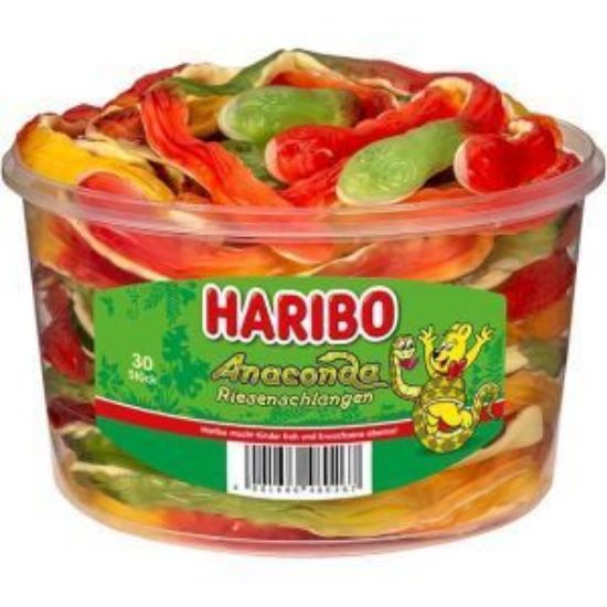 Bild von Anaconda Riesenschlange 30 x 40 g  1,2kg mit der Beschreibung HARIBO