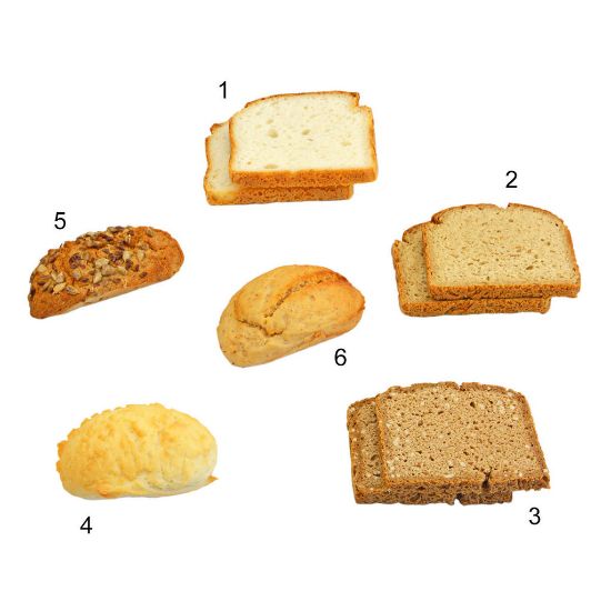 Bild von Glutenfreie Brot-Mischbox, 6-fach sortiert, 60 x 55,83g mit der Beschreibung EDNA - Vorbestellung 3 Werktage