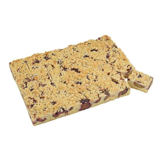Bild von Pflaumen-Streuselkuchen 2.100g, 3 Platten jeweils vorgeschnitten in 28 Stücke mit der Beschreibung EDNA - Vorbestellung 3 Werktage