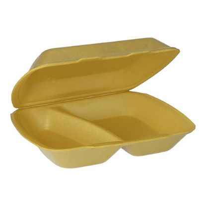 Bild von Menuebox 2-geteilt EPS 100 St. mit der Beschreibung 7,5 x 24,3 x 20,8 cm, gold