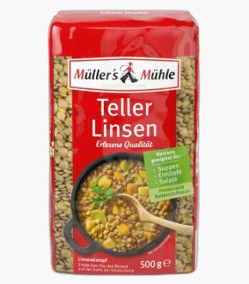 Bild von Teller Linsen 500g mit der Beschreibung Müller´s Mühle