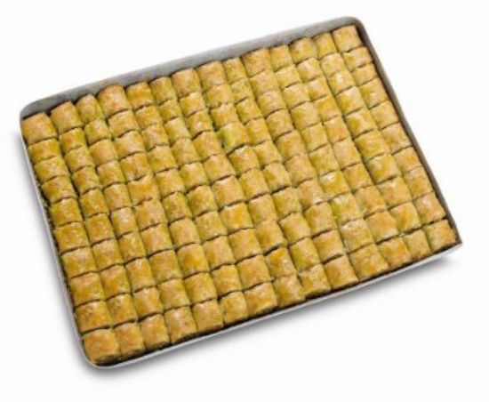 Bild von Baklava mit Pistazie 5 Platten á 154 St. = 2.500g mit der Beschreibung EDNA - Vorbestellung 3 Werktage