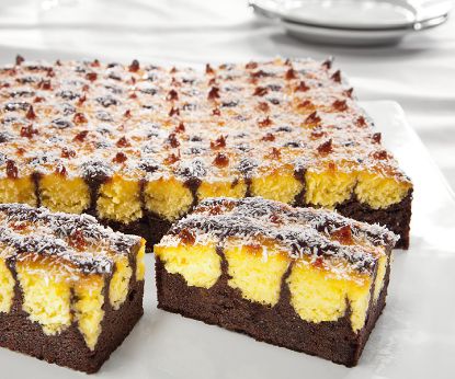 Bild von PFALZGRAF Schoko-Kokos-Blechkuchen 2500g mit der Beschreibung 20 geschnitten