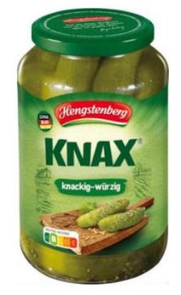 Bild von Gewürzgurken KNAX 2450 g mit der Beschreibung Hengstenberg