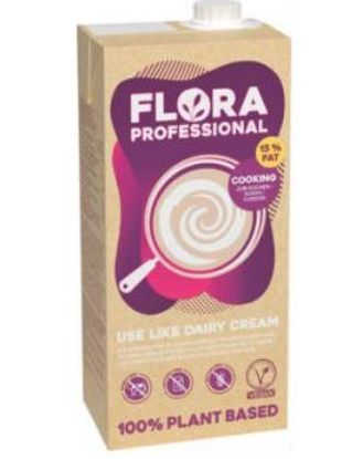 Bild von Kochsahne 15 % Plant based, vegan mit der Beschreibung FLORA Professional