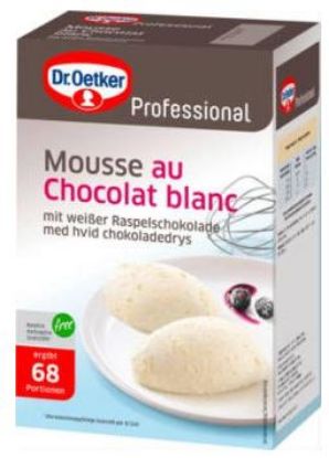 Bild von Mousse chocolat blanc 1 kg ohne Kochen mit der Beschreibung Dr. Oetker