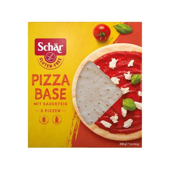 Bild von Pizzaboden, glutenfrei 2x150g je Pack, 8 Pack je Karton mit der Beschreibung Schär