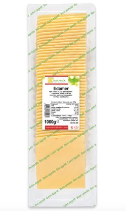 Bild von Edamer-Scheiben 40 %   1 kg mit der Beschreibung Frischpack