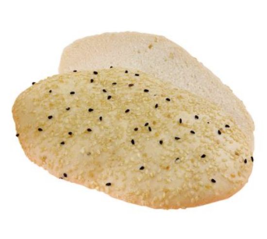 Bild von Panini mit Sesam u. Nigellsaat, geschnitten  40x70g mit der Beschreibung EDNA - Vorbestellung 3 Werktage