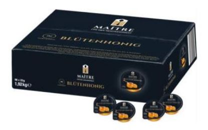 Bild von Blüten-Honig, flüssig 96 x20g mit der Beschreibung Maitre