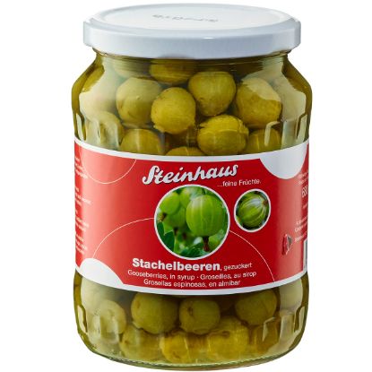 Bild von Stachelbeeren gezuckert 680g, ATG 390g mit der Beschreibung Steinhaus