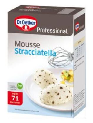 Bild von Mousse Stracciatella1 kg ohne Kochen mit der Beschreibung Dr. Oetker
