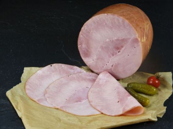 Bild von Hinterschinken, gekocht 500g,  geschnitten, ca.24 Scheiben mit der Beschreibung Hünten