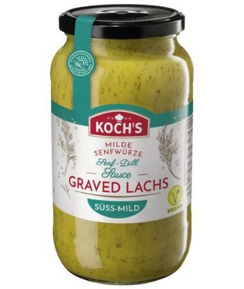 Bild von Koch´s Senf Dill Sauce 1L "Graved Lachs" - süß-mild mit der Beschreibung "Graved Lachs" - süß-mild