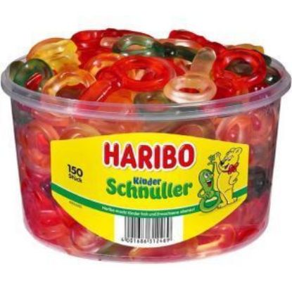 Bild von Bunte Schnuller 150 x 8g   1,2 kg mit der Beschreibung HARIBO