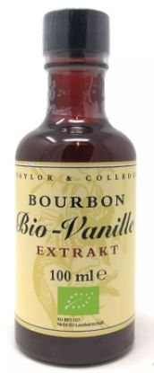 Bild von BIO Vanilla Extrakt 100 ml mit der Beschreibung Taylor & Colledge